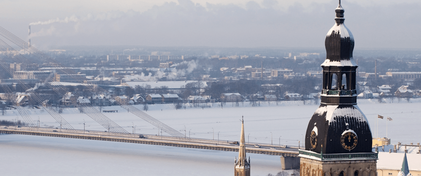 Ilustratīvs attēls: Rīgas panorāma ziemā