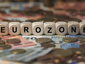 eirozona uzraksts, ilustratīvs attēls
