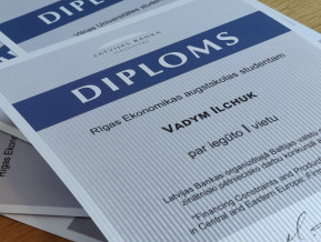 Studentu zinātnisko darbu konkursa diplomi