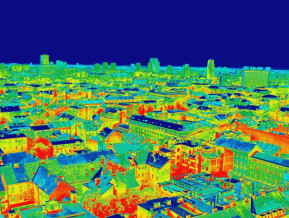 Zagrebas skats ar termogrāfiju