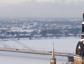 Ilustratīvs attēls: Rīgas panorāma ziemā
